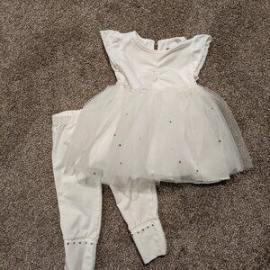 Monica + Andy 6-12m white tulle dress